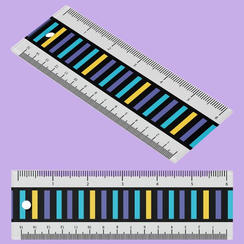 Colorful Stripes Pattern Back_to_School  Ruler