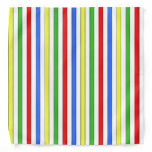 Colorful Stripes Pattern Bandana