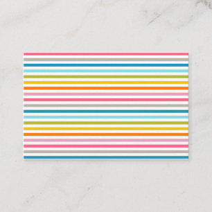 Colorful Stripes Pattern Business Card