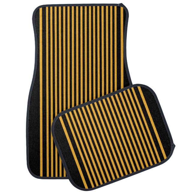 Colorful Stripes Pattern           Car Floor Mat (Set)