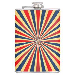 Colorful stripes pattern flask