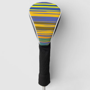 Colorful Stripes Pattern Golf Head Cover