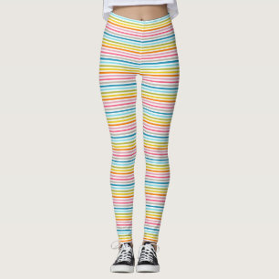 Colorful Stripes Pattern Leggings