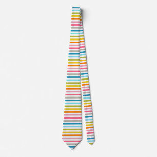 Colorful Stripes Pattern Neck Tie