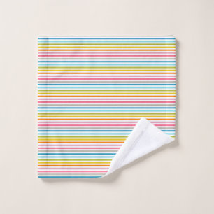 Colorful Stripes Pattern Wash Cloth