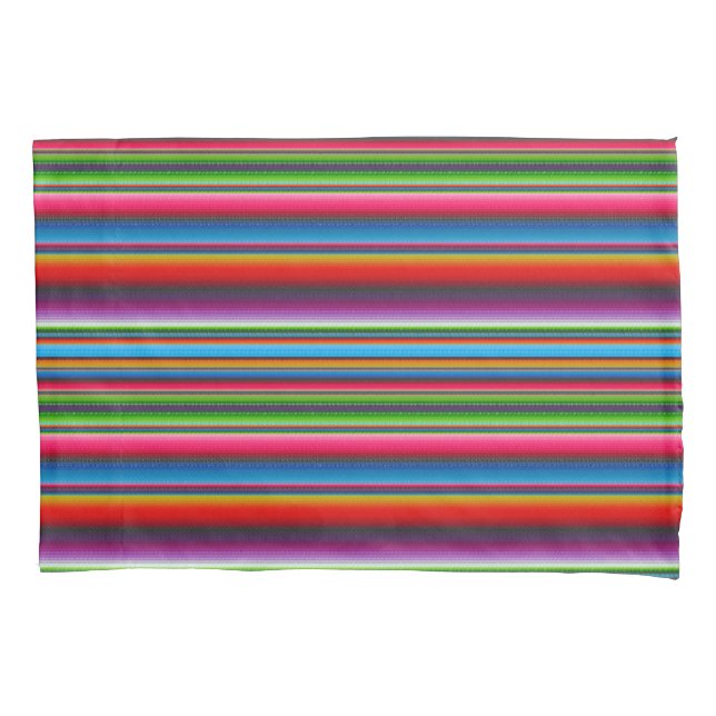 Colorful Stripes Pillow Case (Front-Left)
