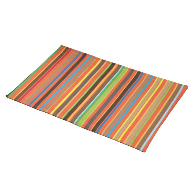 colorful stripes placemat (On Table)