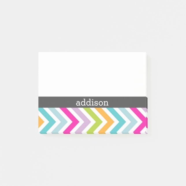 Colorful Stripes Post-it Notes (Front)