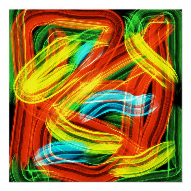 Colorful stripes  poster (Front)