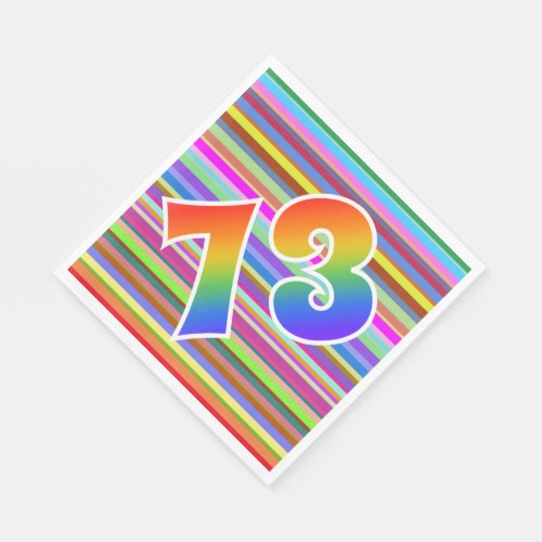 Colorful Stripes  Rainbow Pattern 73 Event  Napkins