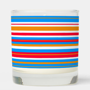 colorful stripes scented candle