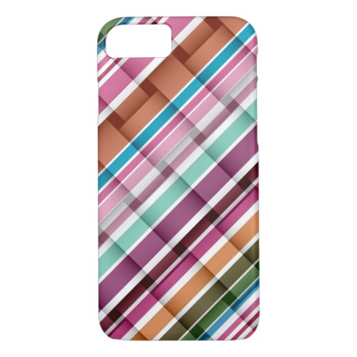 Colorful stripes seamless art graphic iPhone 87 case