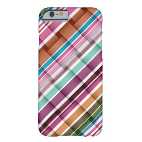 Colorful stripes seamless art graphic barely there iPhone 6 case