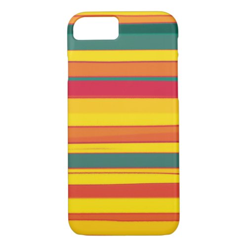 Colorful stripes seamless graphic design iPhone 87 case