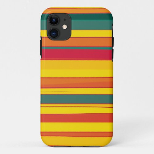 Colorful stripes seamless graphic design iPhone 11 case