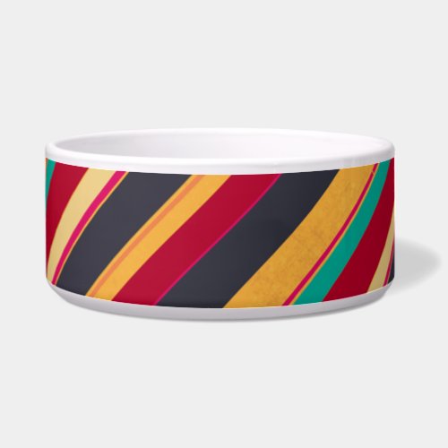 Colorful Stripes Seamless Pattern Bowl