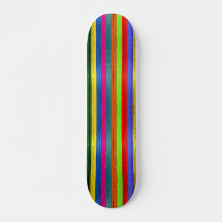 Colorful Stripes Skateboard Deck