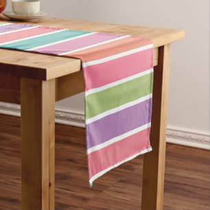Colorful Stripes table runner