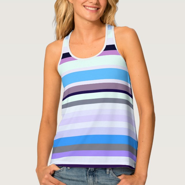 Colorful stripes  tank top (Front)
