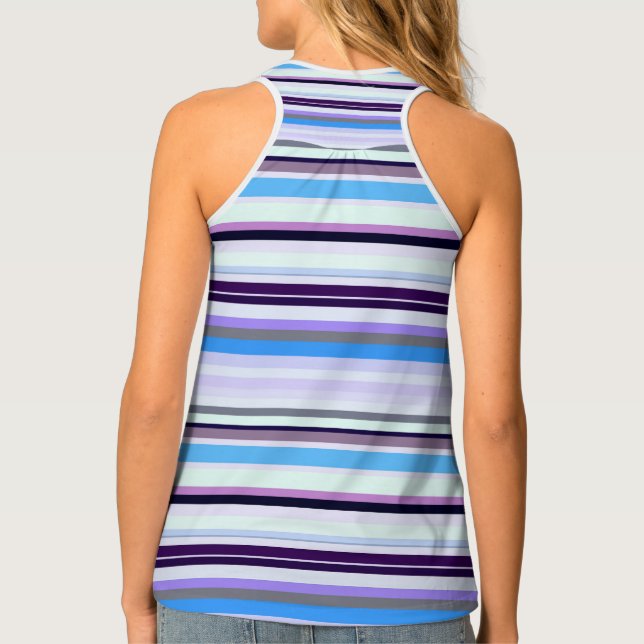 Colorful stripes  tank top (Back)