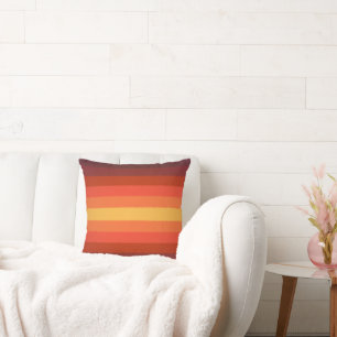 Colorful Stripes Throw Pillow