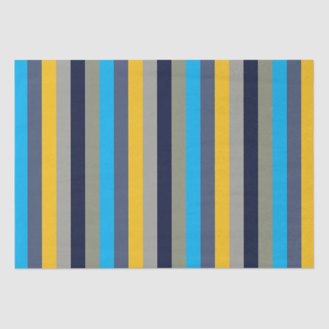 Colorful Stripes  Tissue Paper (Front)