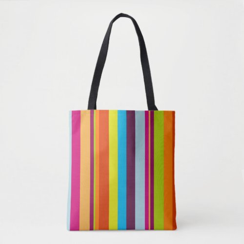 Colorful Stripes Tote Bag