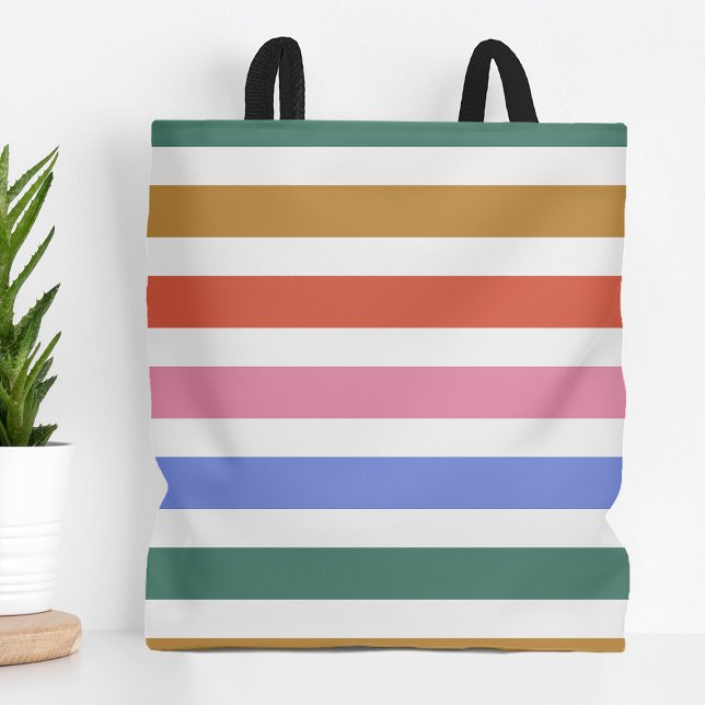 Colorful Stripes Tote Bag (Creator Uploaded)