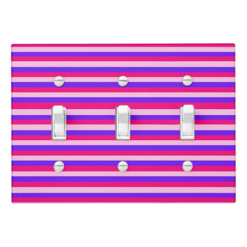 Colorful Stripes Wall Plate