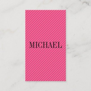 Colorful Stripes with Serif Font Business Card