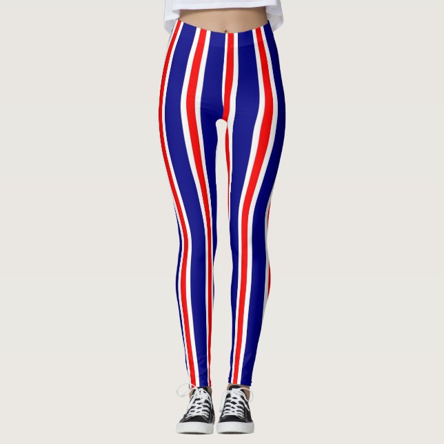 Colorful Stripes Women's Leggings (Front)