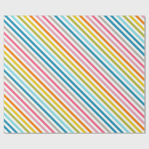 colorful stripes wrapping paper