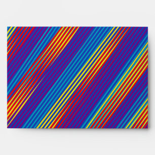 Colorful strips pattern envelope