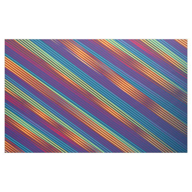 Colorful strips pattern fabric (Yard)