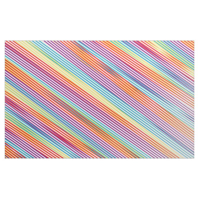 Colorful strips pattern fabric (Yard)
