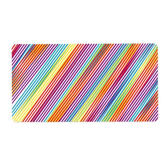 Colorful strips pattern label (Front)