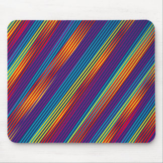 Colorful strips pattern mouse pad