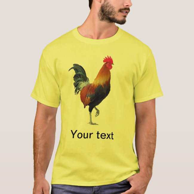 Colorful Strutting Rooster T-Shirt