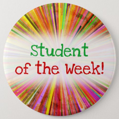 Colorful Student of the Week Button
