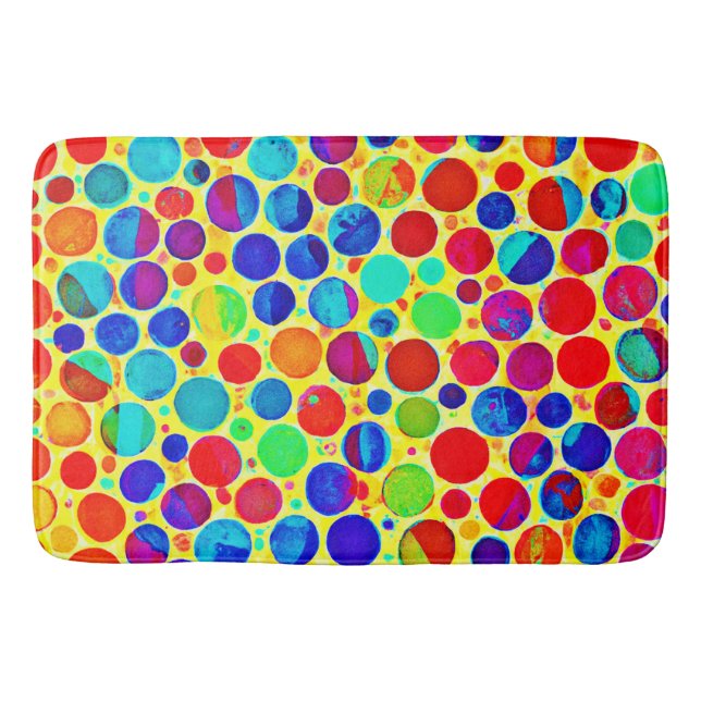 Colorful Stylish and Chic Pattern Bath Mat (Front)