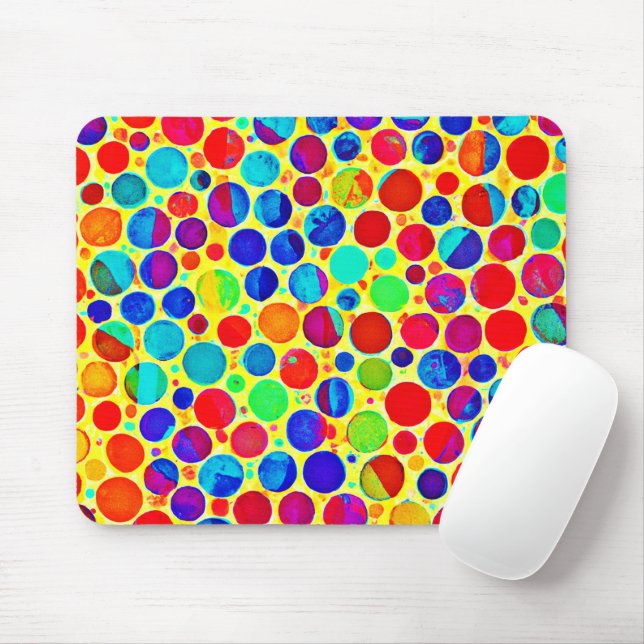 Colorful Stylish and Chic Pattern Mouse Pad (With Mouse)