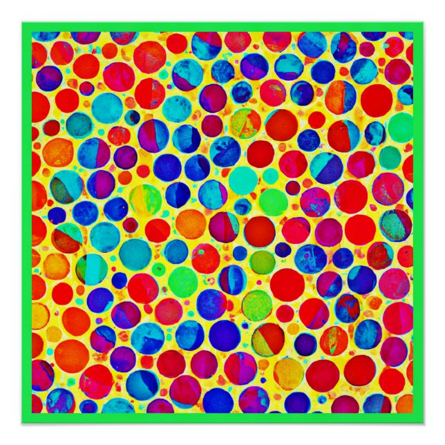 Colorful Stylish and Chic Pattern Poster (Front)