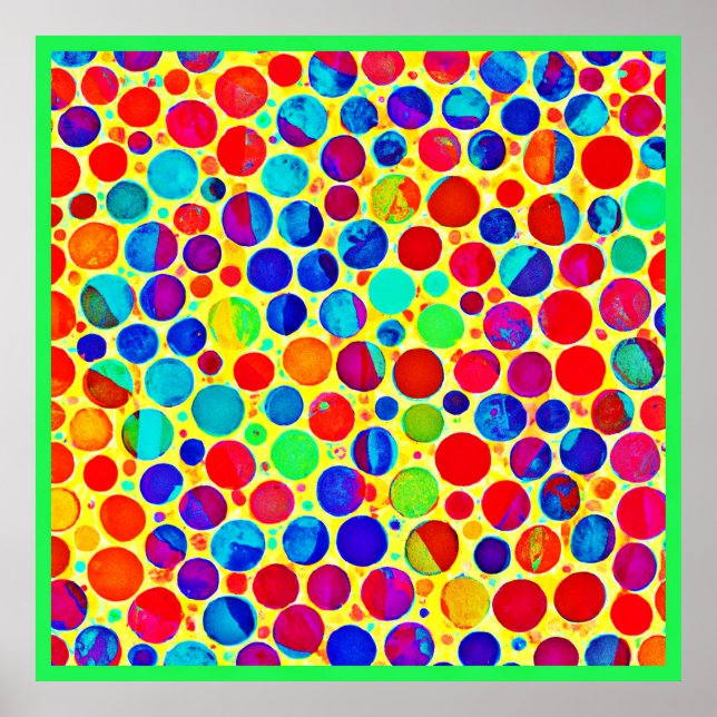 Colorful Stylish and Chic Pattern Poster (Front)