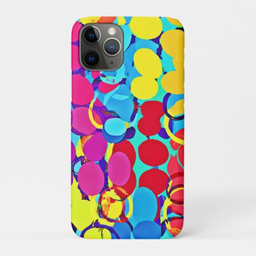 Colorful Stylish and Chic Spectrum Pattern iPhone 11 Pro Case