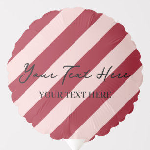 Colorful Stylish Bright Color Minimalist Stripes Balloon