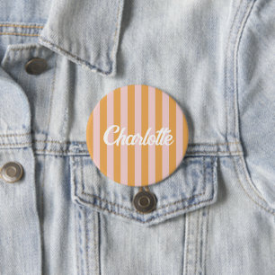 Colorful Stylish Bright Color Minimalist Stripes Button