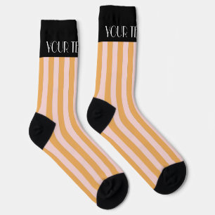 Colorful Stylish Bright Color Minimalist Stripes Socks