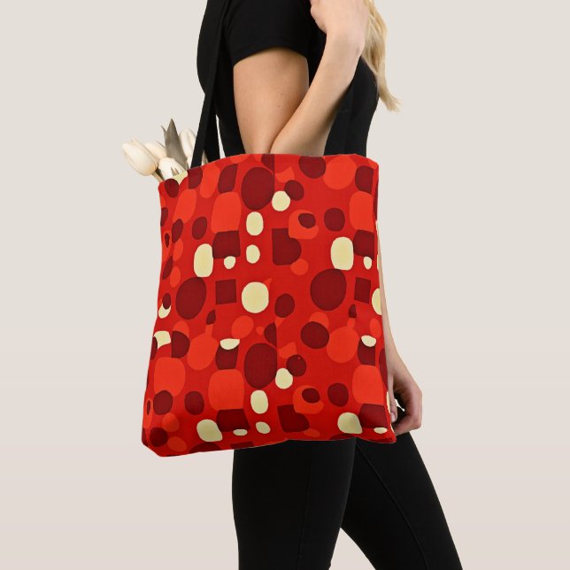 Colorful Stylish Diverse Elegance Pattern Tote Bag (Close Up)