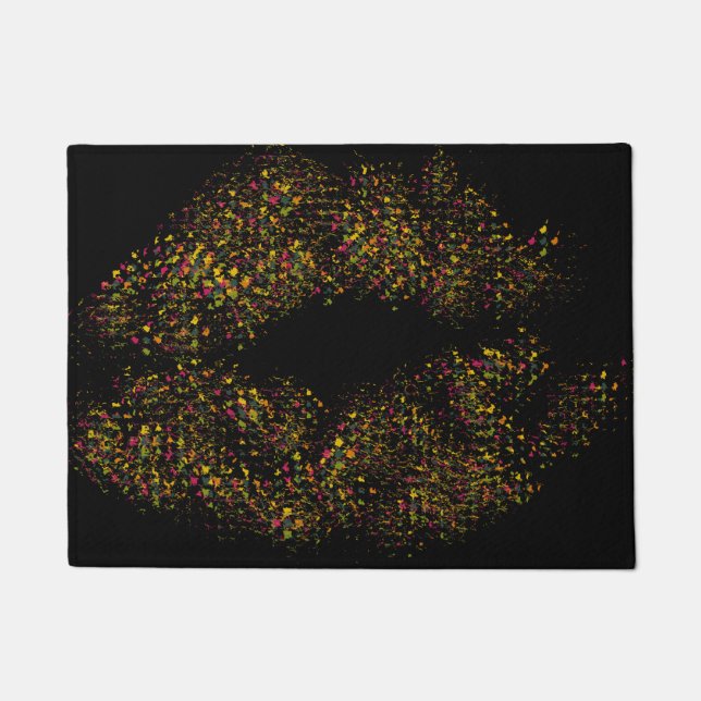 Colorful Stylish Lips Doormat (Front)