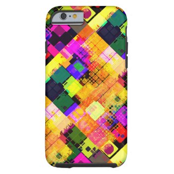 Colorful Stylish Tile Pattern Iphone 6 Tough Case by HumphreyKing at Zazzle